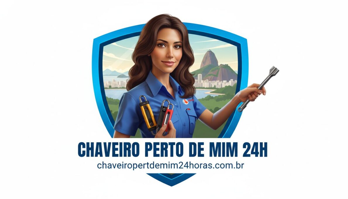 Foto de um chaveiro 24 horas pronto para atendimento de emergência